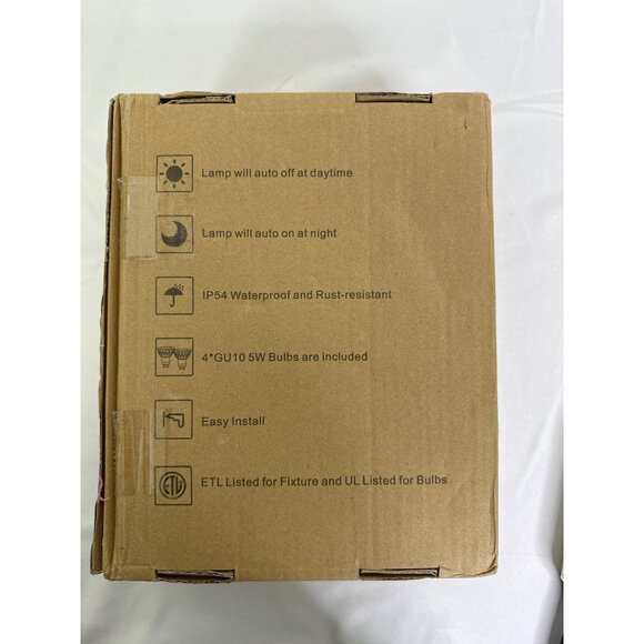 Set of Two Rosykite Dusk To Dawn Outdoor Wall Lights Model ROSY11-2700K - Picture 11 of 12